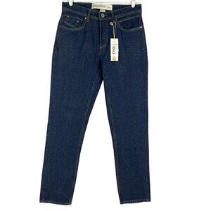 Free Planet Men's Straight 5-Pockets Zip Closure Blue Denim Jeans Size 32x32 NWT